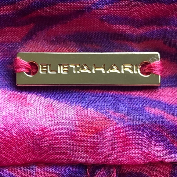 ELIE TAHARI 100% Silk Sheer Floral Blouse - Women’s SP - Picture 14 of 14